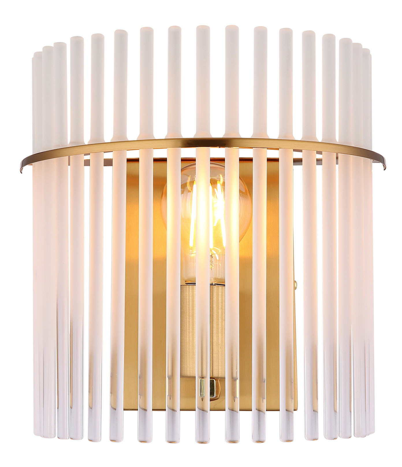 Sieninis šviestuvas GLOBO GORLEY, 1 x E27, 60W, metalas/stiklas, aukso sp, 25x26x12,5cm-0