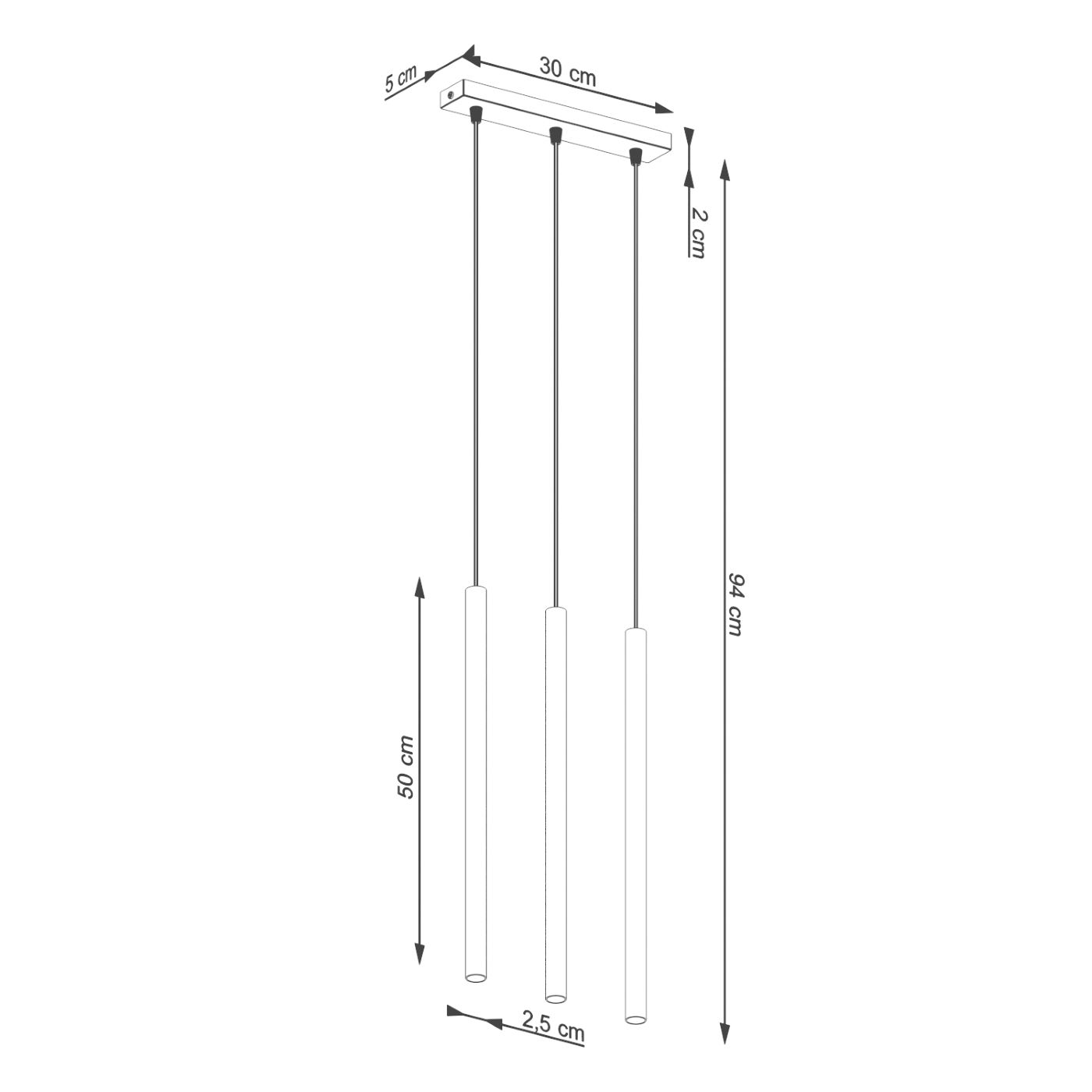Pakabinamas šviestuvas SOLLUX PASTELO 3, G9, 3 x max 8W LED, raudona ochra - 5