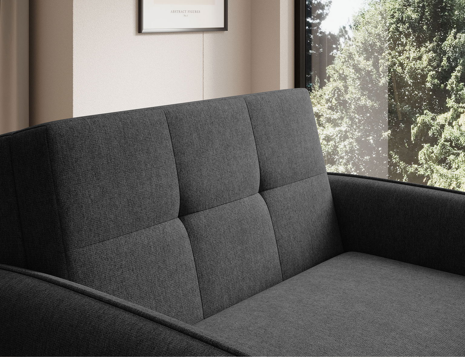 Sofa Laine 1,  juoda - 7