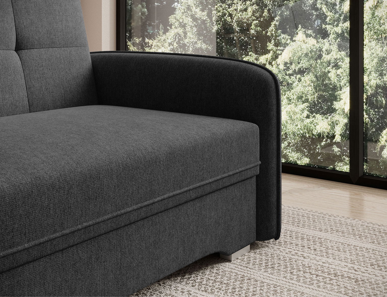 Sofa Laine 1,  juoda - 8