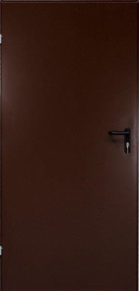 Plieninės durys RADEX TECHNIK, rudos sp., 880 x 2052 mm, kairė