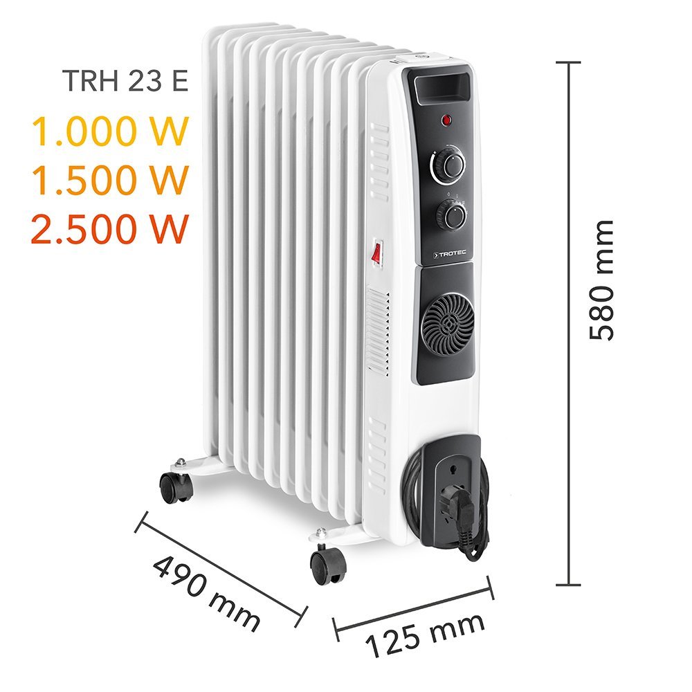 Elektrinis tepalinis radiatorius su ventiliatoriumi Trotec TRH 23 E 13-00250 - 2