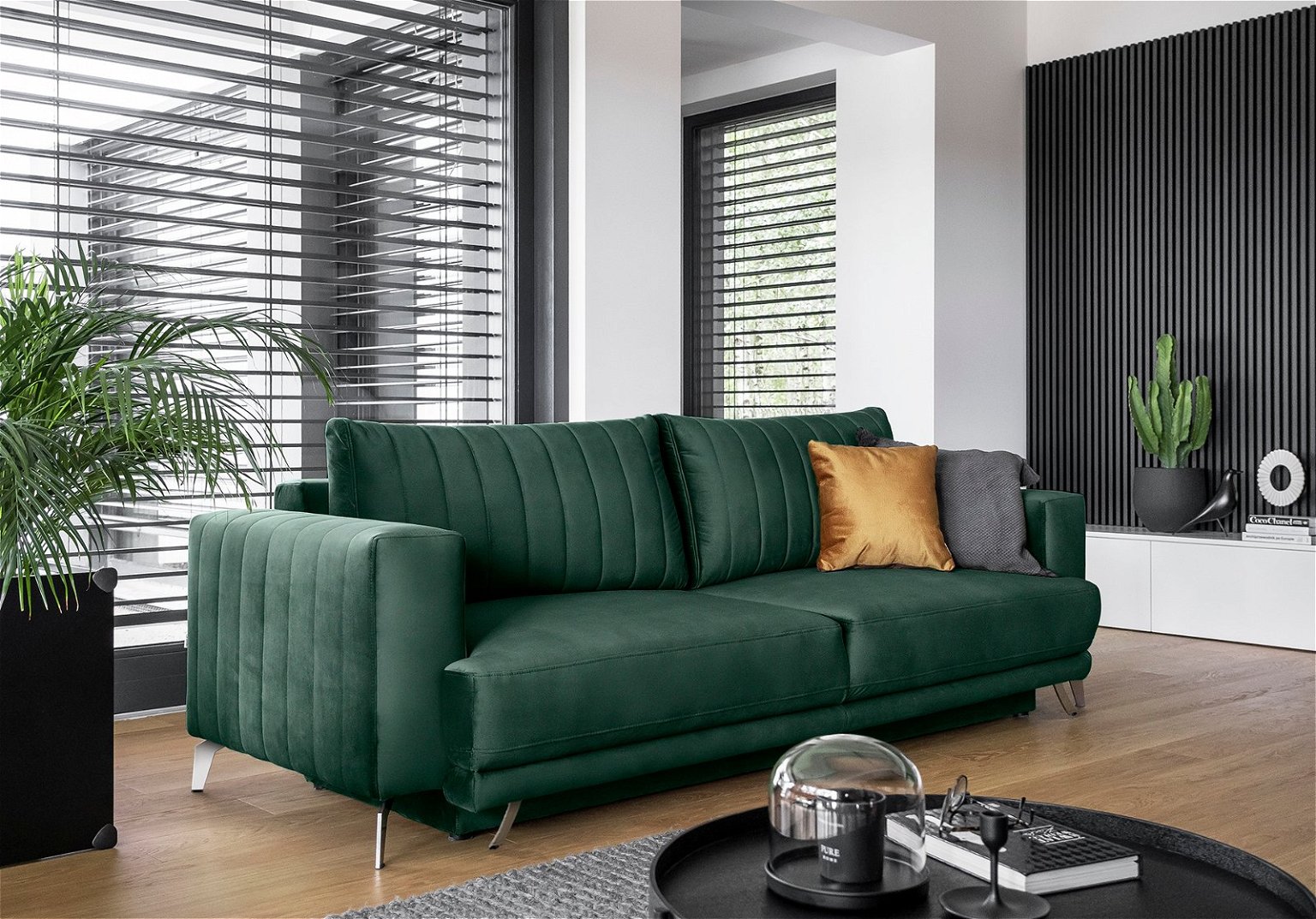 Sofa Elise, tamsiai žalia - 1