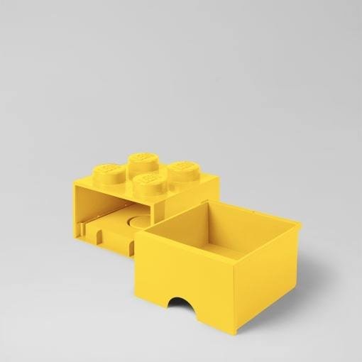 Daiktadėžė LEGO BRICK, geltonos sp., 25 x 25 x 18 cm, 470 ml - 2