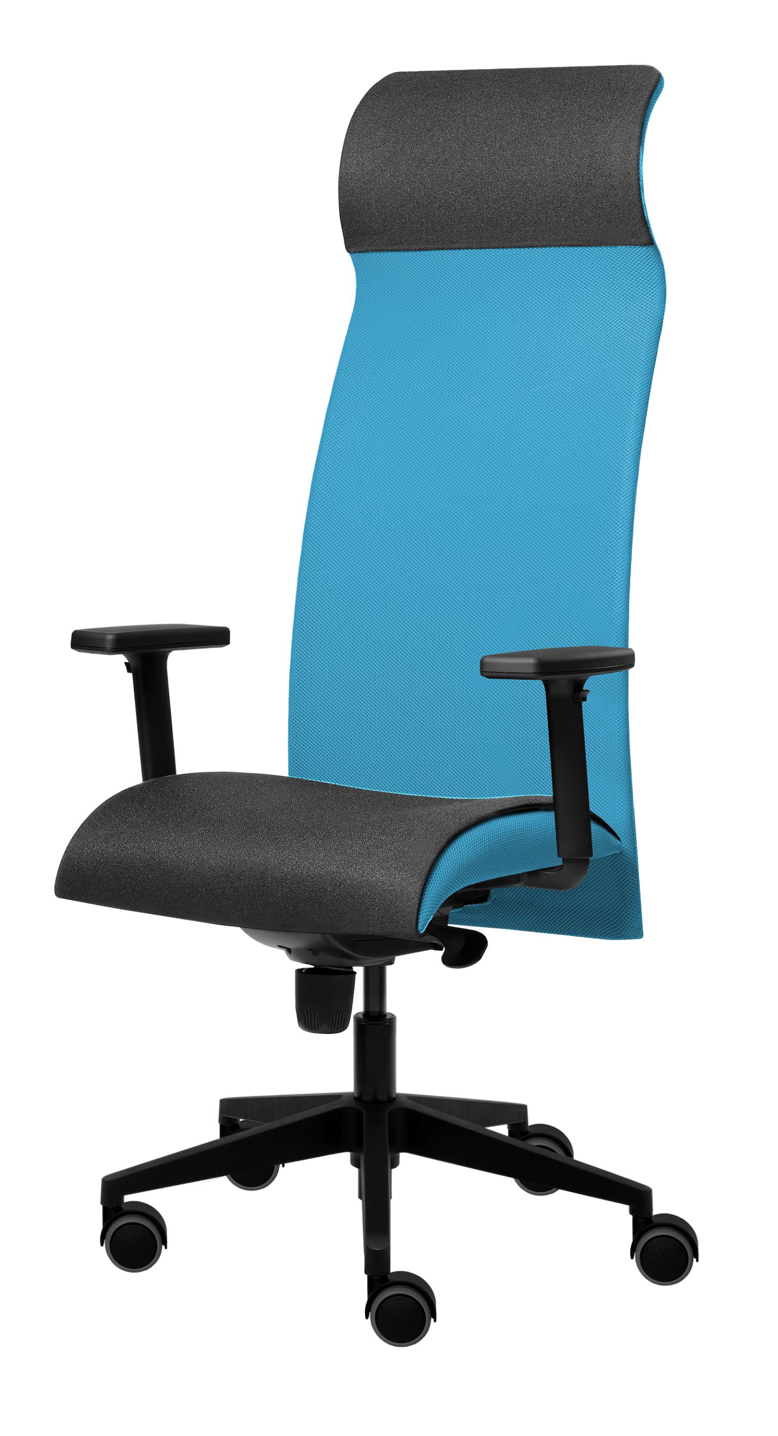 Biuro kėdė Tronhill Solium Executive, žydros ir pilkos spalvos - 1