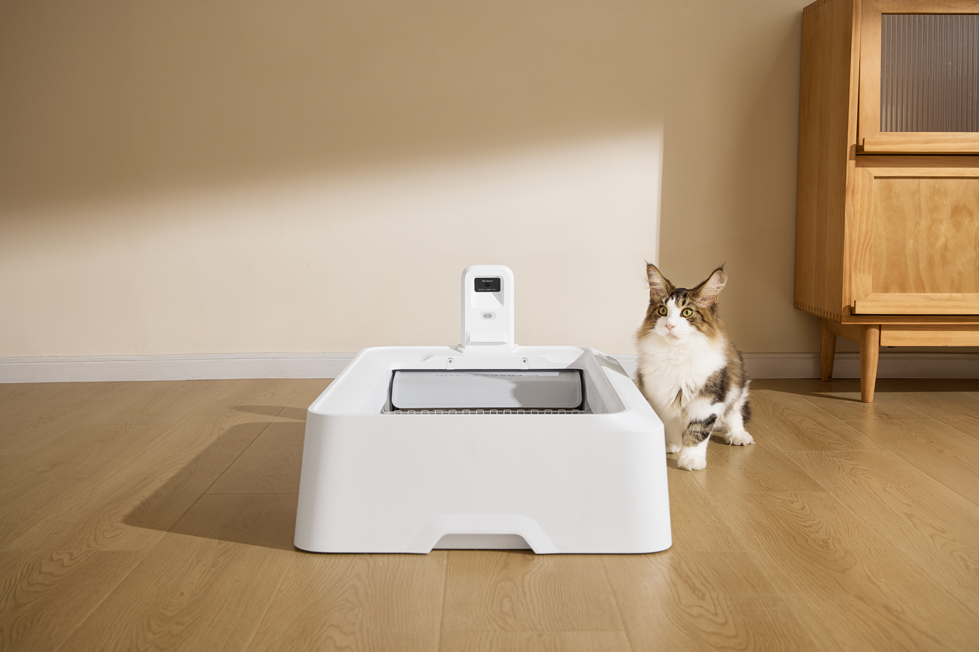Automatinis savaime išsivalantis kačių kraiko dėžė Petkit Purobot Crystal Duo P9905, balta - 8