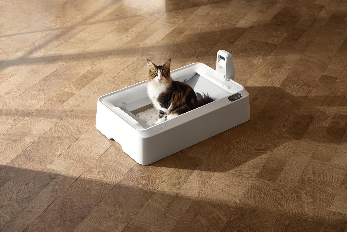 Automatinis savaime išsivalantis kačių kraiko dėžė Petkit Purobot Crystal Duo P9905, balta - 5