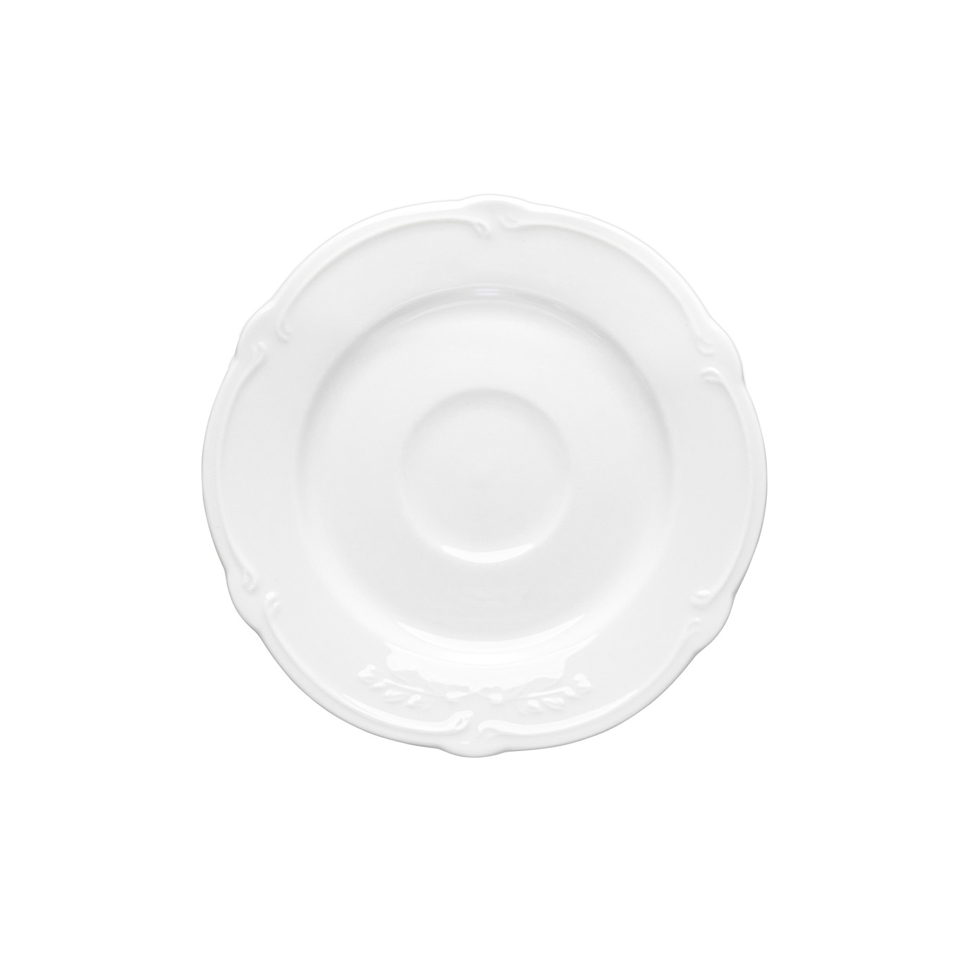 Pocelianinė desertinė lėkštė POLA, baltos sp., 14 cm-0