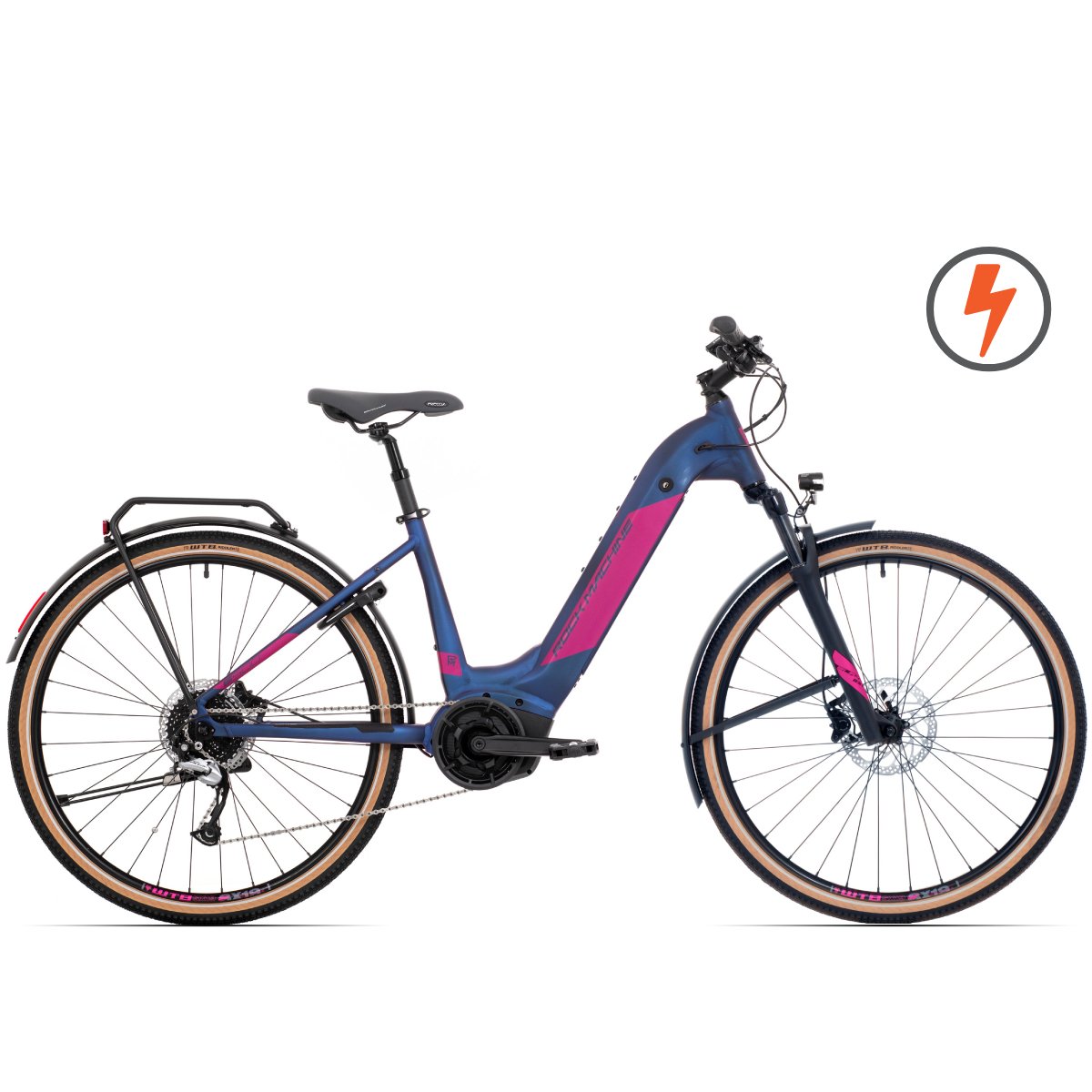 Elektrinis dviratis Rock Machine Crossride e500B Lady, 29 ", mėlynas - 1