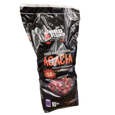 Medžio anglys PRO Flame, akacijos medienos, 10 KG-0