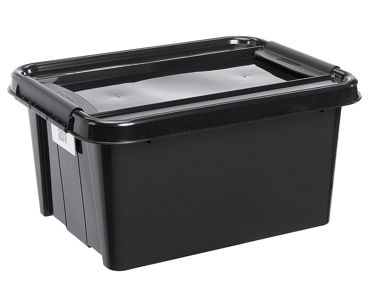 Daiktadėžė PLAST TEAM PRO BOX, su dangčiu, juodos sp., 51 x 39 x 26 cm., 32 L-0