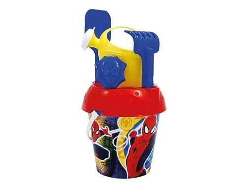 Smėlio žaislų rinkinys SPIDERMAN, su formomis ir laistytuvu, 18 cm - 1