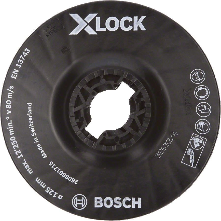 Šlifavimo diskelių padas BOSCH X-Lock, 125 mm