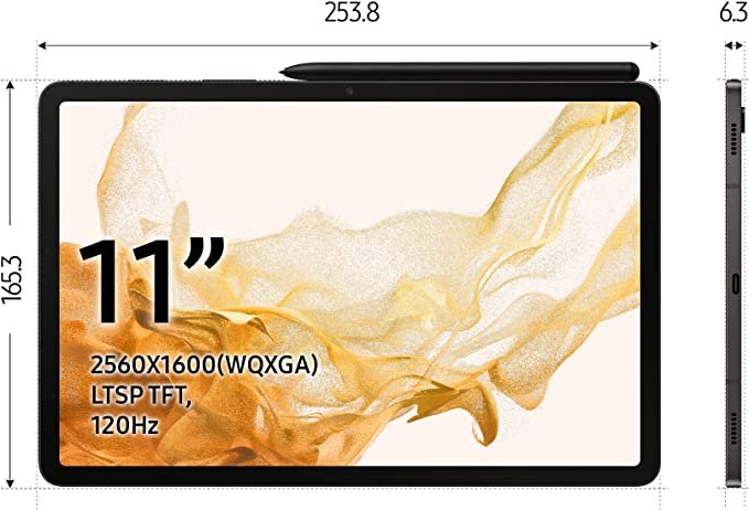 Planšetė Samsung Galaxy Tab S8, 11", pilka, 8GB/128GB - 2