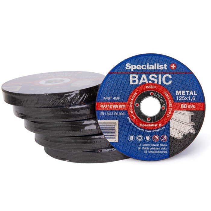 Metalo pjovimo diskas SPECIALIST+ Basic, 125 x 1,6 x 22 mm - 3