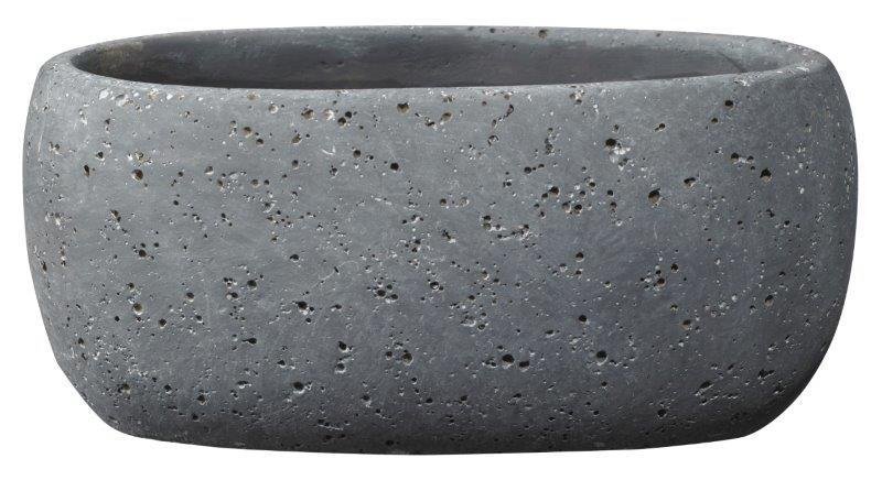 Keraminis vazonas BETTONA, tamsiai pilkos sp., 14 x 6 cm