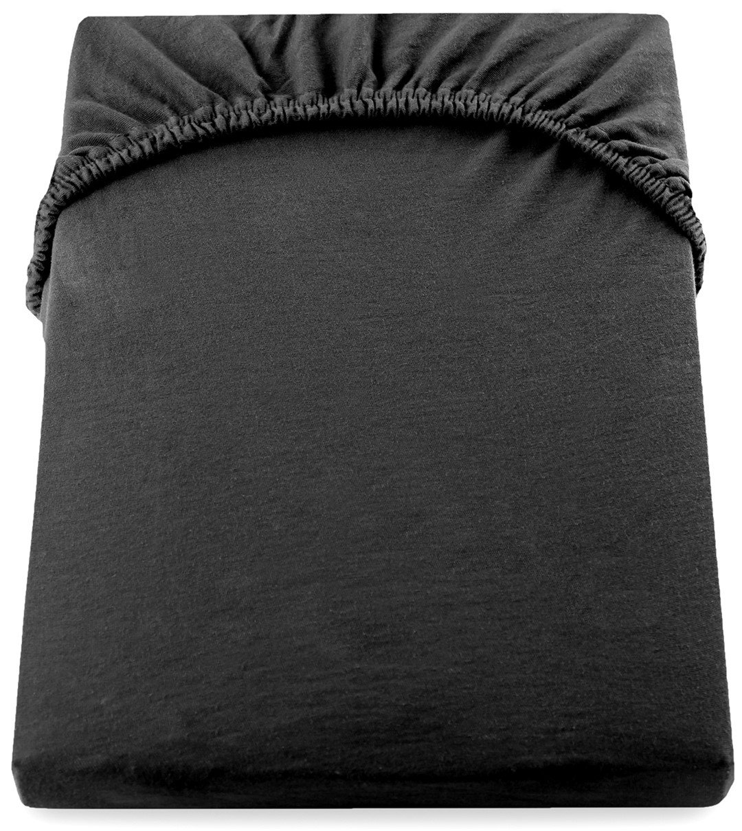 Jersey paklodė su guma Decoking AMBER Black, 160x200 cm - 2