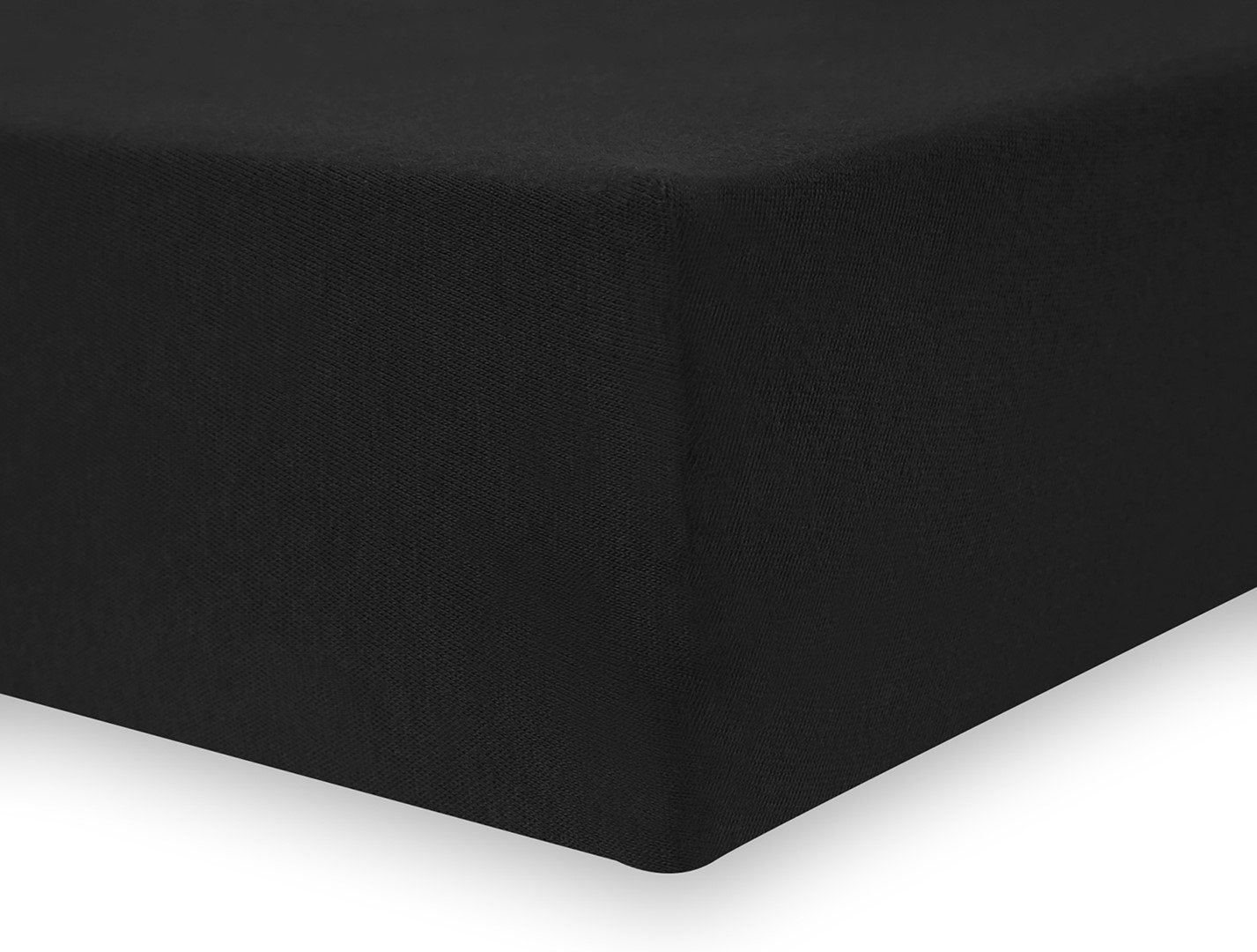 Jersey paklodė su guma Decoking AMBER Black, 160x200 cm - 4