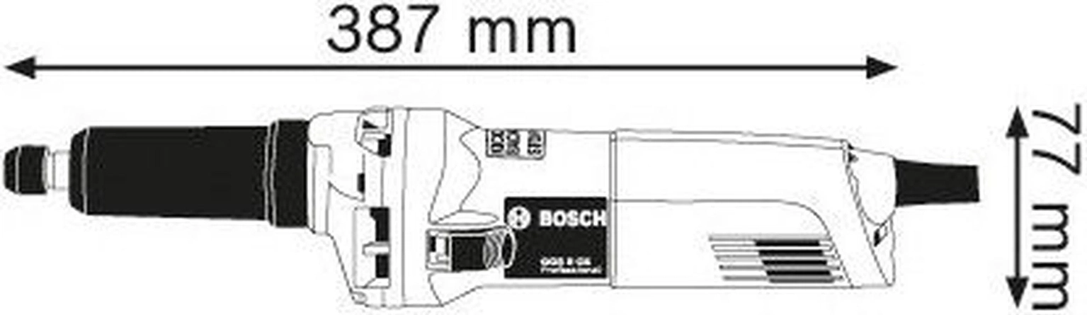 Tiesinis šlifuoklis BOSCH PRO GGS 8 CE, 750 W - 3