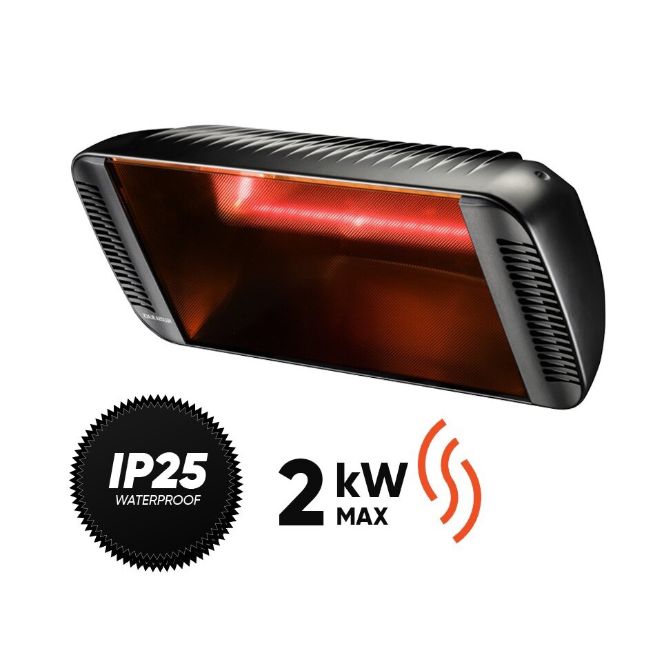 Halogeninis infraraudonųjų spindulių šildytuvas Heliosa 66 Black 06-00393-0