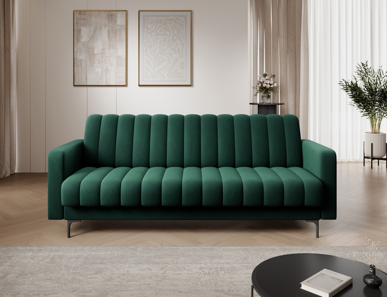 Sofa-lova Roneyy, žalia sp., 212 x 89 cm x 86 cm-1