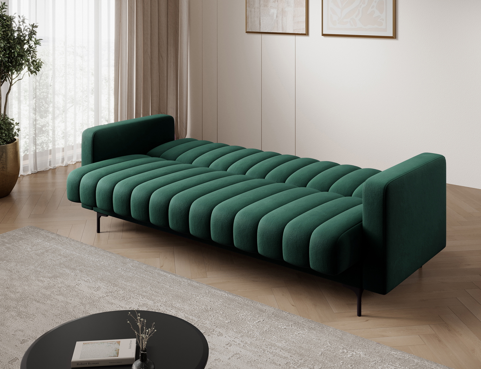 Sofa-lova Roneyy, žalia sp., 212 x 89 cm x 86 cm - 5