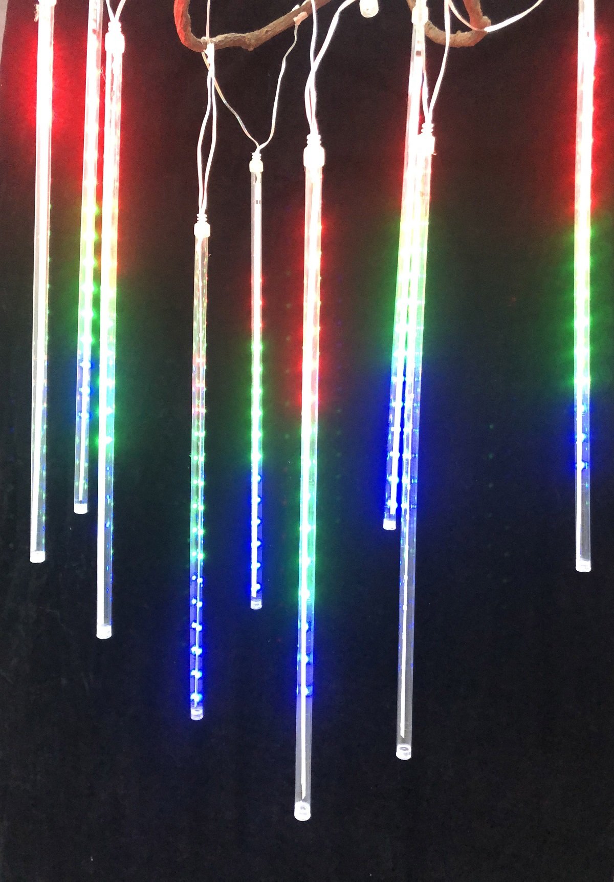 El. lauko girlianda METEOR, IP44, 10 x 36 LED, 6 W, 7 V, įvairių spalvų