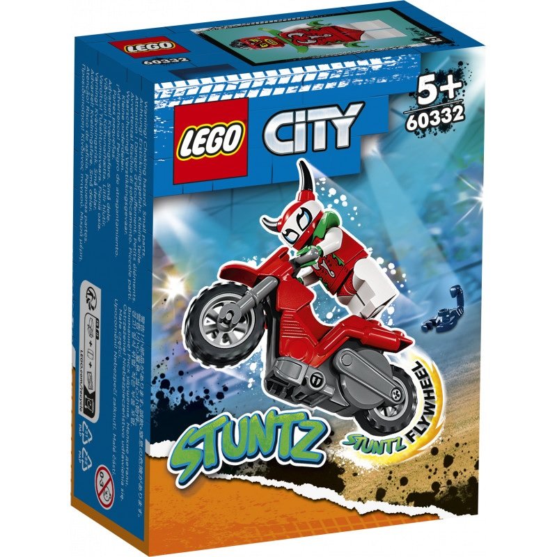 Konstruktorius LEGO® City Nutrūktgalviškas skorpiono kaskadininkų motociklas 60332