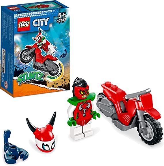 LEGO 60332 City Stuntz Scorpion Stunt Bike Construction Toy (Motorcycle and Minifigure Set)