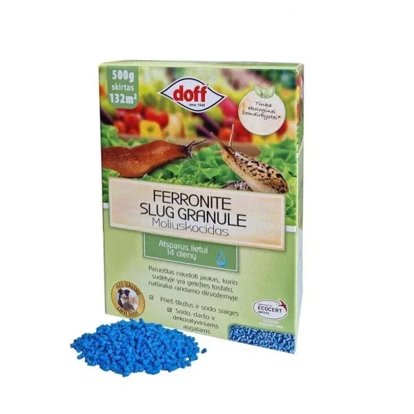 Moliuskocidas nuo šliužų ir sraigių FERRONITE SLUG GRANULE, 500 g-0