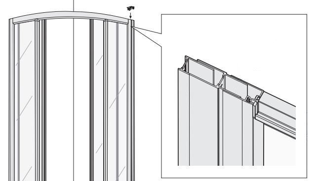 Praplėtimo profilis Ifö Solid SVRB V, 30-70 x 1950 mm, baltos spalvos - 4