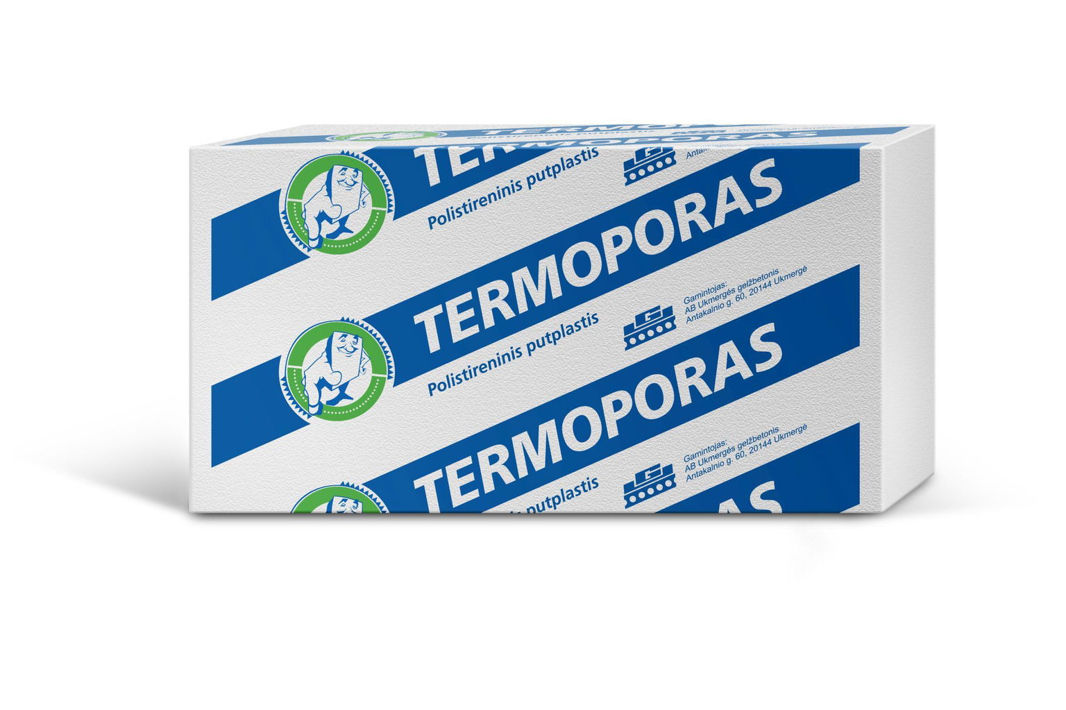 Polistireninio putplasčio plokštė TERMOPORAS, EPS80, 30 x 1000 x 1000 mm