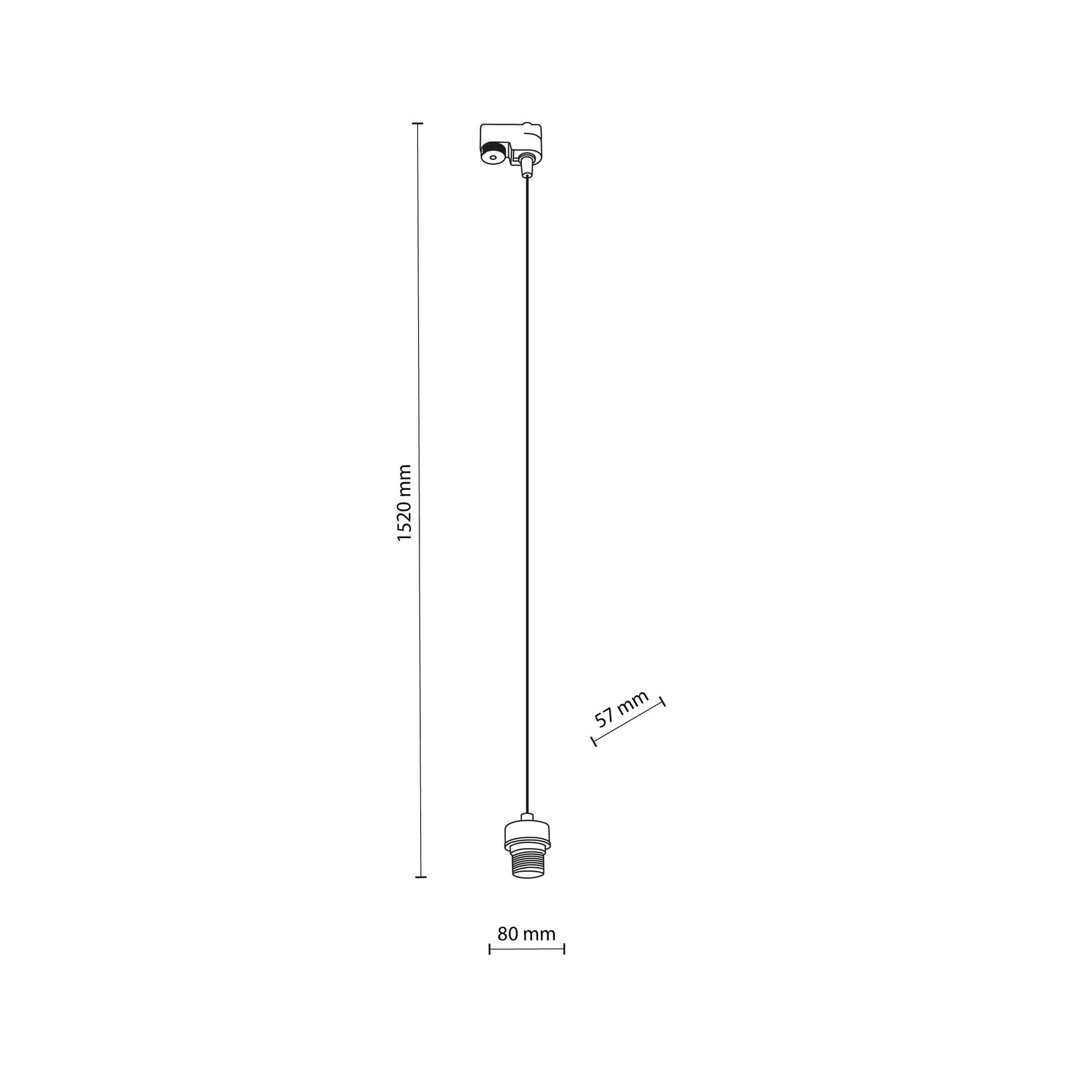 Lempos lizdas TRACER BLACK, 1 X E27-1