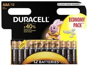 Elementai DURACELL AAA, LR03, 12vnt-0