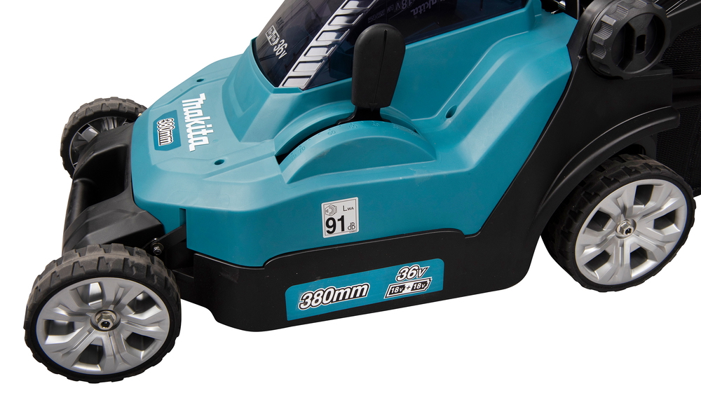 Akumuliatorinė vejapjovė MAKITA DLM382PM2, 2 x 18 V, 2 x 4,0 Ah, 38 cm, 40 l - 4