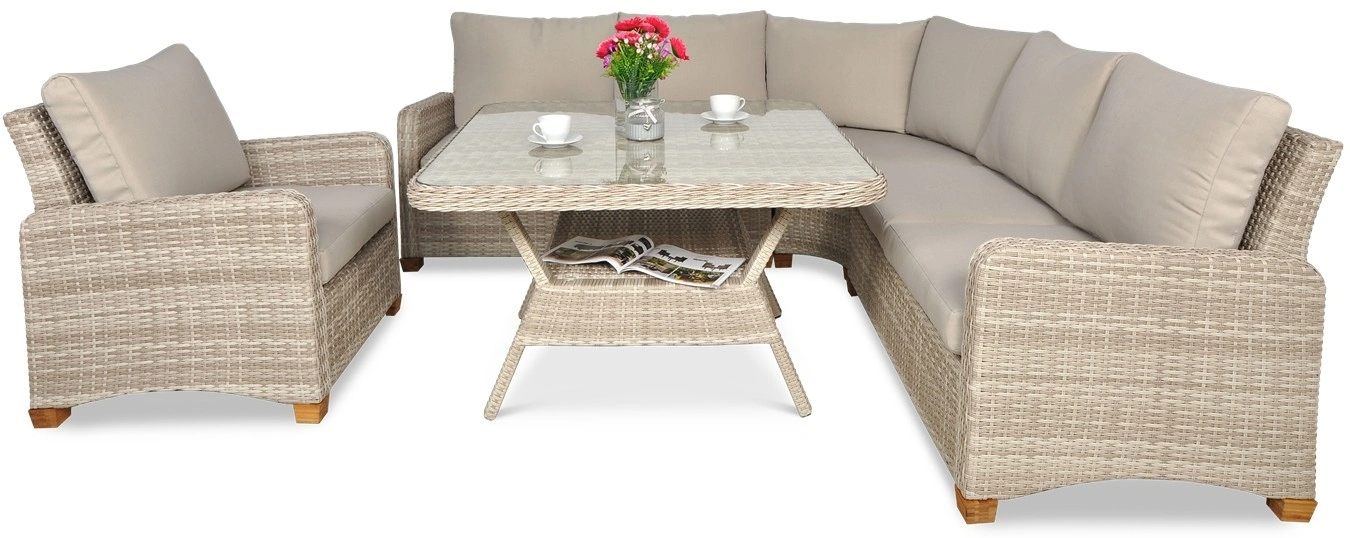 Lauko baldų komplektas TOLEDO DINING, Beige - 3