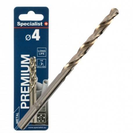 Metalo grąžtas SPECIALIST+ Premium, 4,0 mm HSS, 2 vnt.