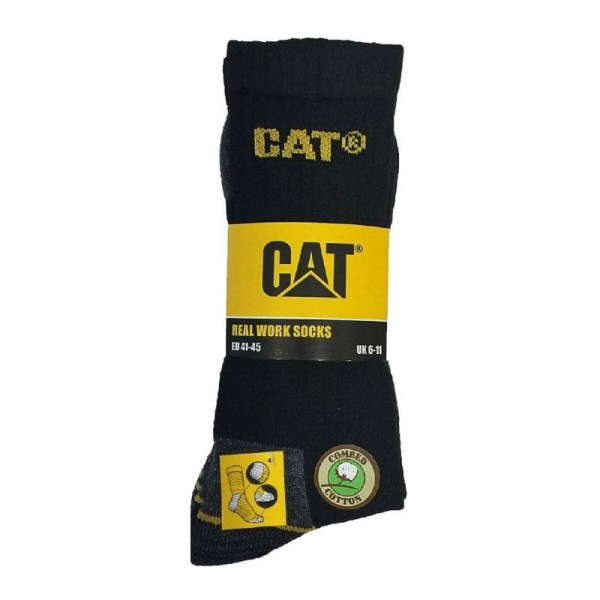 Vyriškos darbinės kojinės CAT, DYP394 juodos sp. 46/50 dydžio, 3 poros