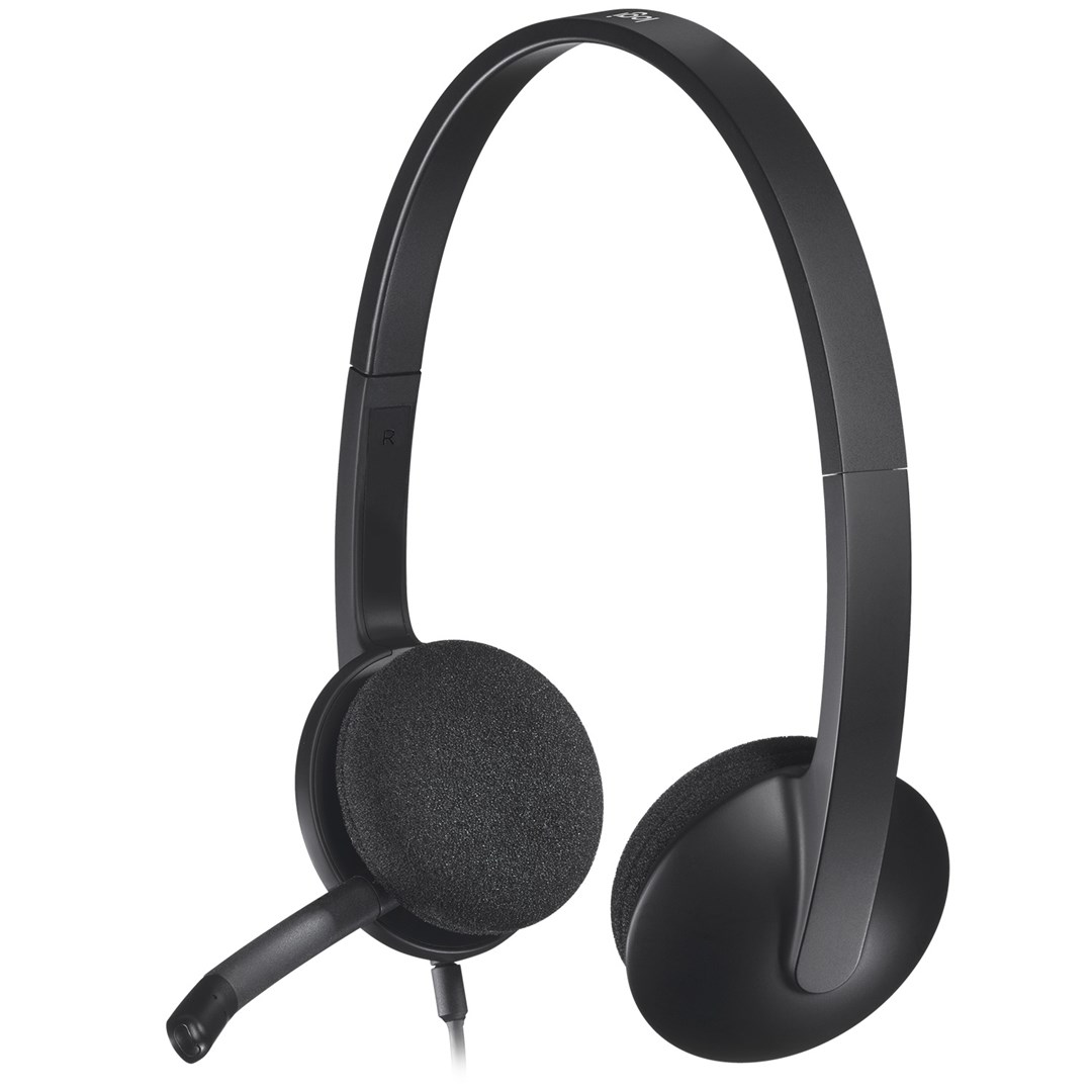 Laidinės ausinės Logitech H340, juoda-1