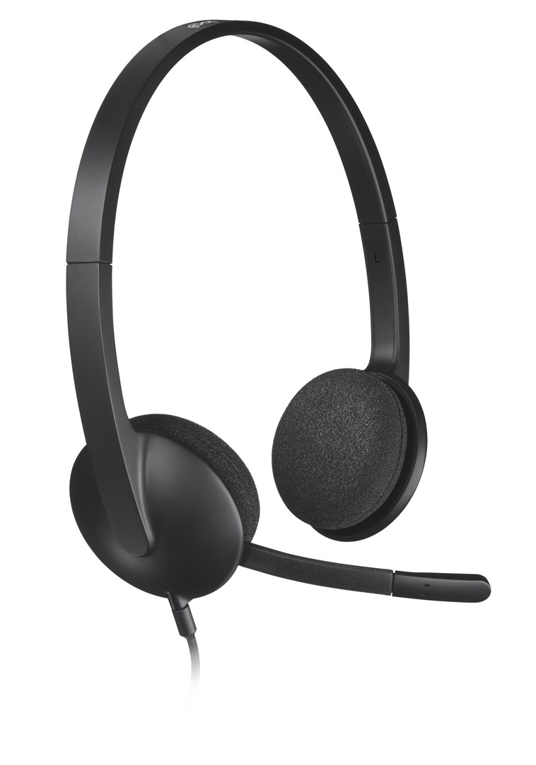 Laidinės ausinės Logitech H340, juoda-0