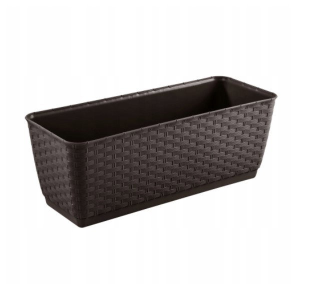 Prosper Plast Vaso Per Fiori Rotondo Ratolla - Antracite, 14,5 X 12,7 Cm (diametro X Altezza) - In Plastica Riciclata