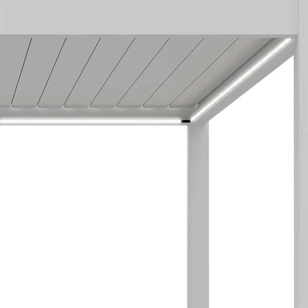 LED apšvietimas pavėsinėms Pergola ELEGANCE/DELUXE/FUSION 3m x 2, baltos sp.-1