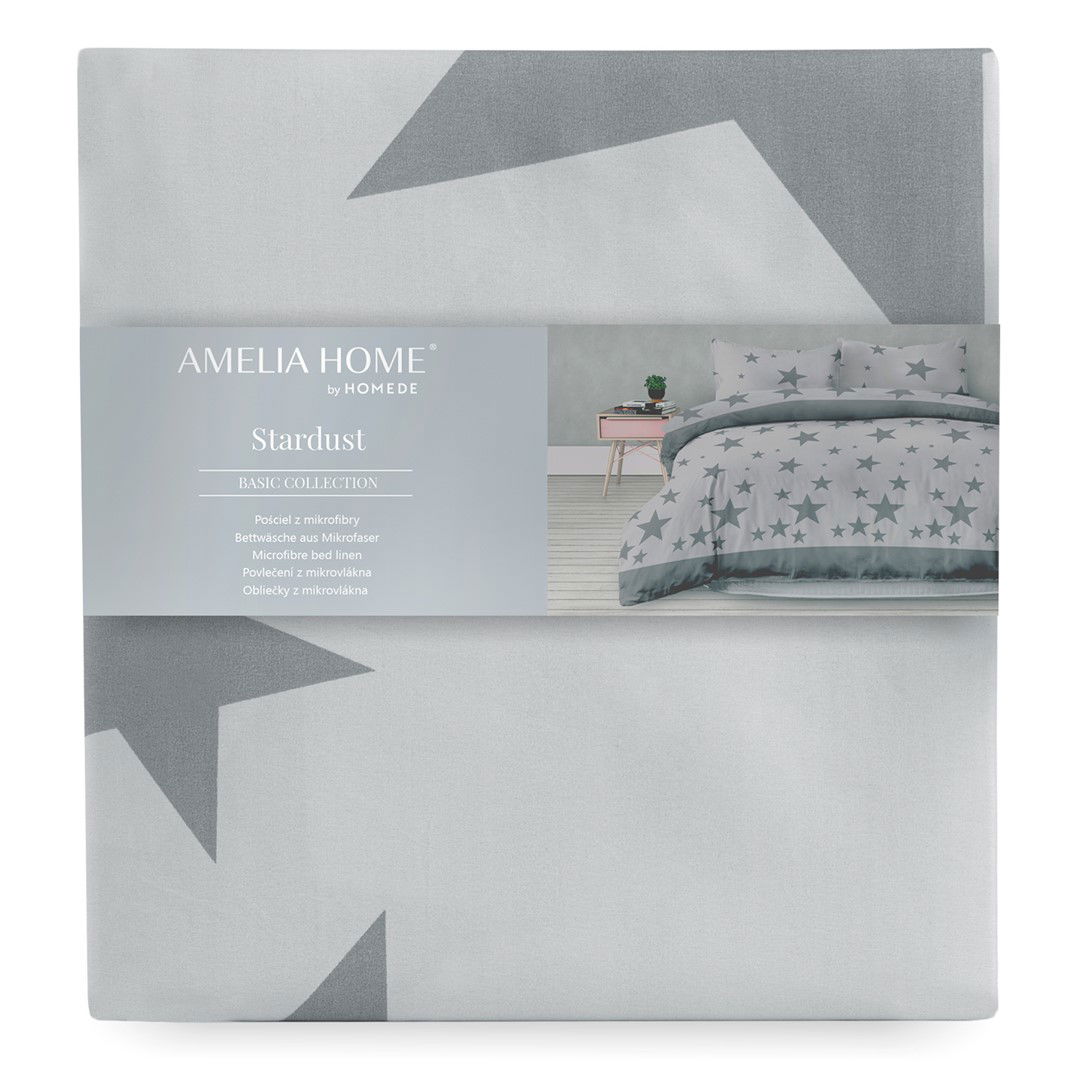 Patalynės komplektas AmeliaHome Basic, 155x220 cm, 2 x 80x80 cm, pilka - 5