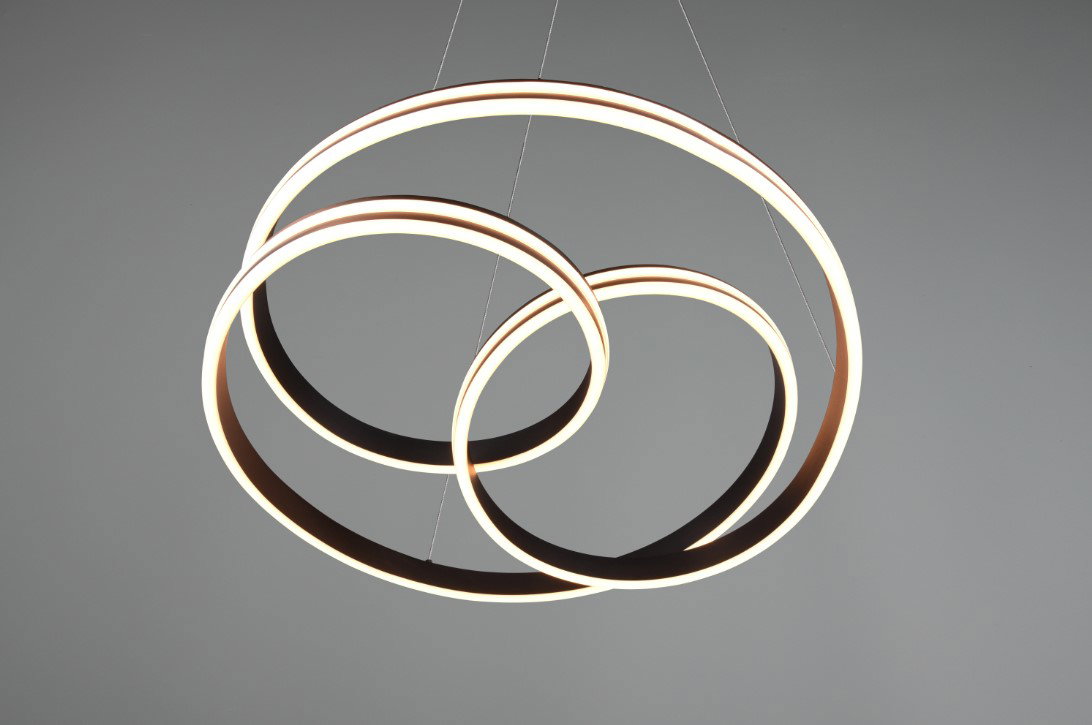Pakabinamas LED šviestuvas TRIO Nuria,60W, 2300+3000+4000K,7200lm,juodos sp., ø60 x 150 cm - 3