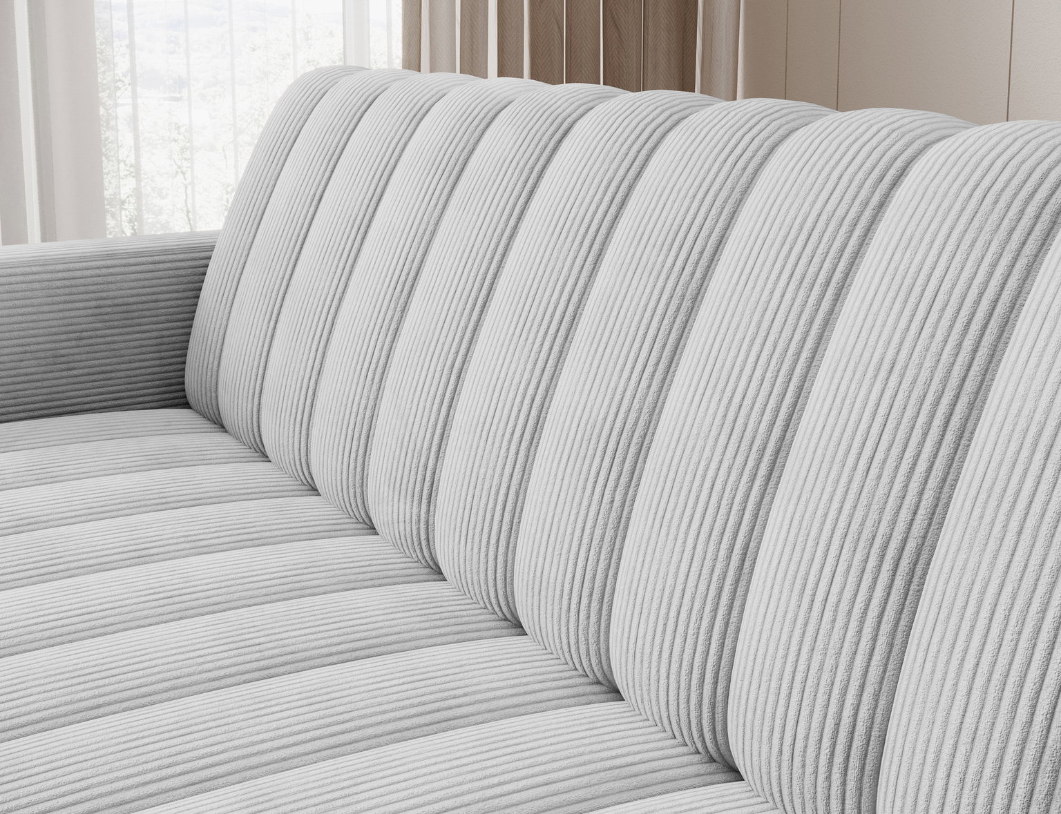 Sofa-lova Roneyy, balta sp., 212 x 89 cm x 86 cm - 8
