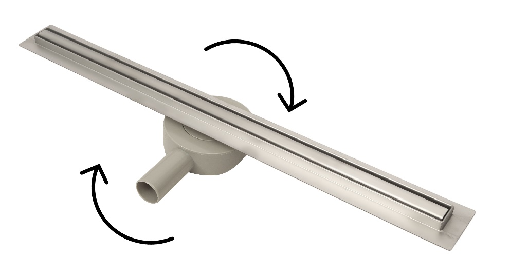 Nerūdijančio plieno dušo latakas BIELBET Slim, 800 mm, 360' reguliuojamas pajungimas-0