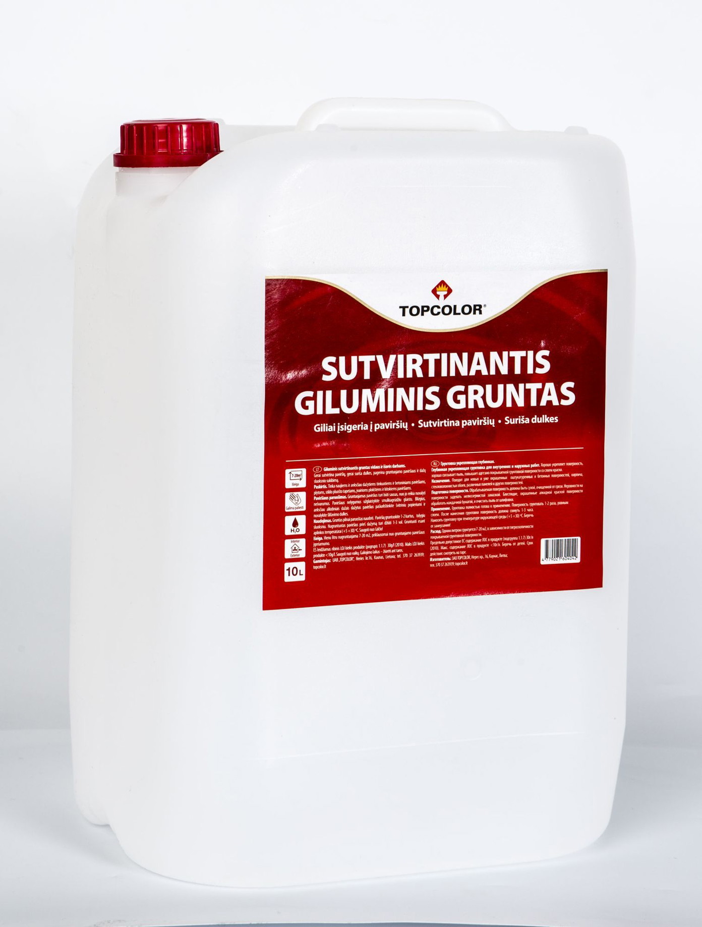 Sutvirtinamasis giluminis gruntas TOPCOLOR, 10 l-0