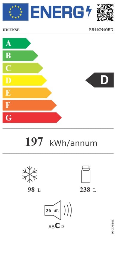 Šaldytuvas HISENSE RB440N4GBD - 8