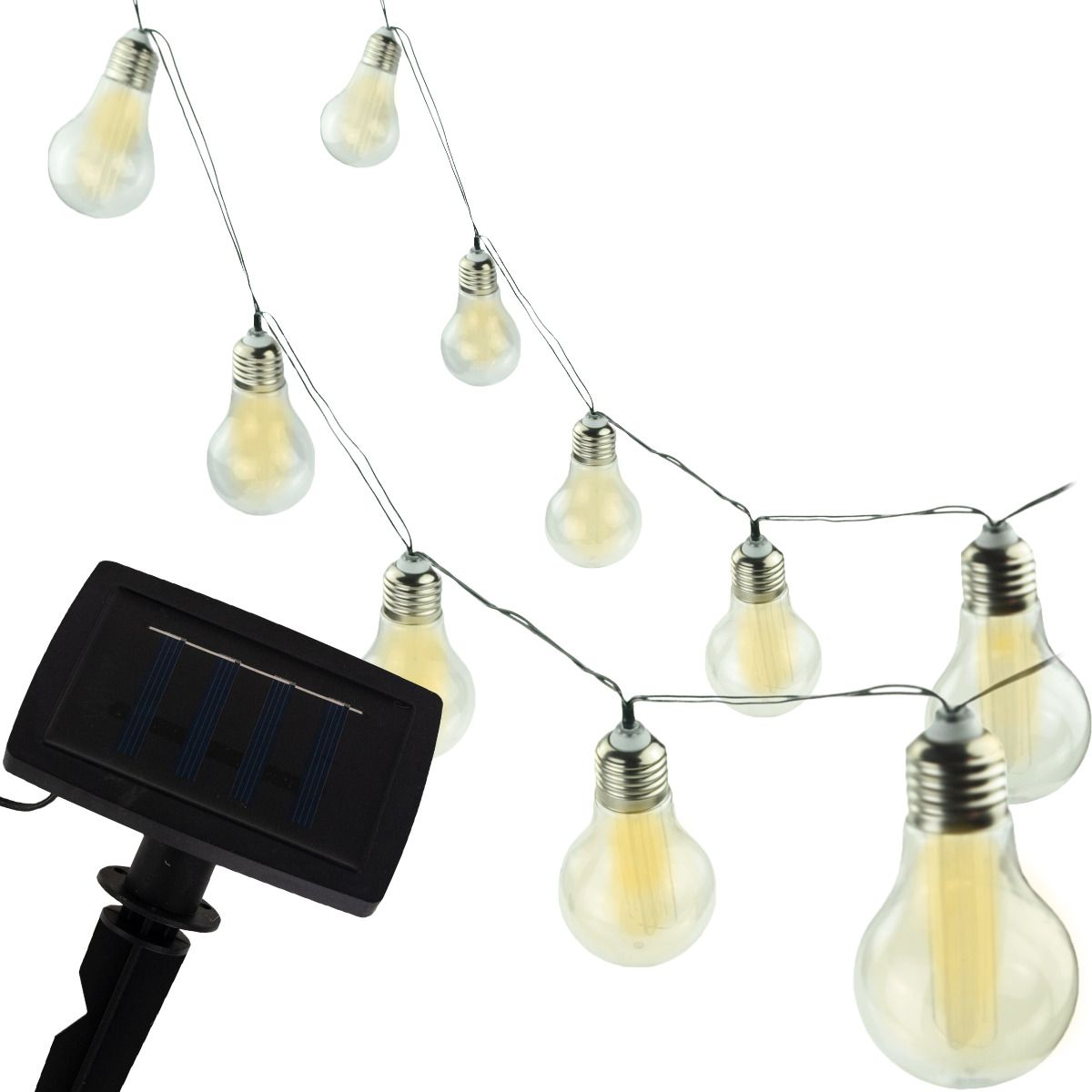 Soliarinė lauko girlianda lemputės Bulbs 10 LED-0