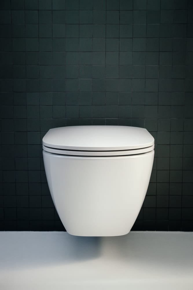 Unitazo komplektas LAUFEN LUA rimless, pot. rėmas, unitazas, l. nusileidž. d, baltas mygt.-1